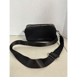 Like Dreams Black Sugar Skull Crossbody Bag Double Zip‎ Faux Leather